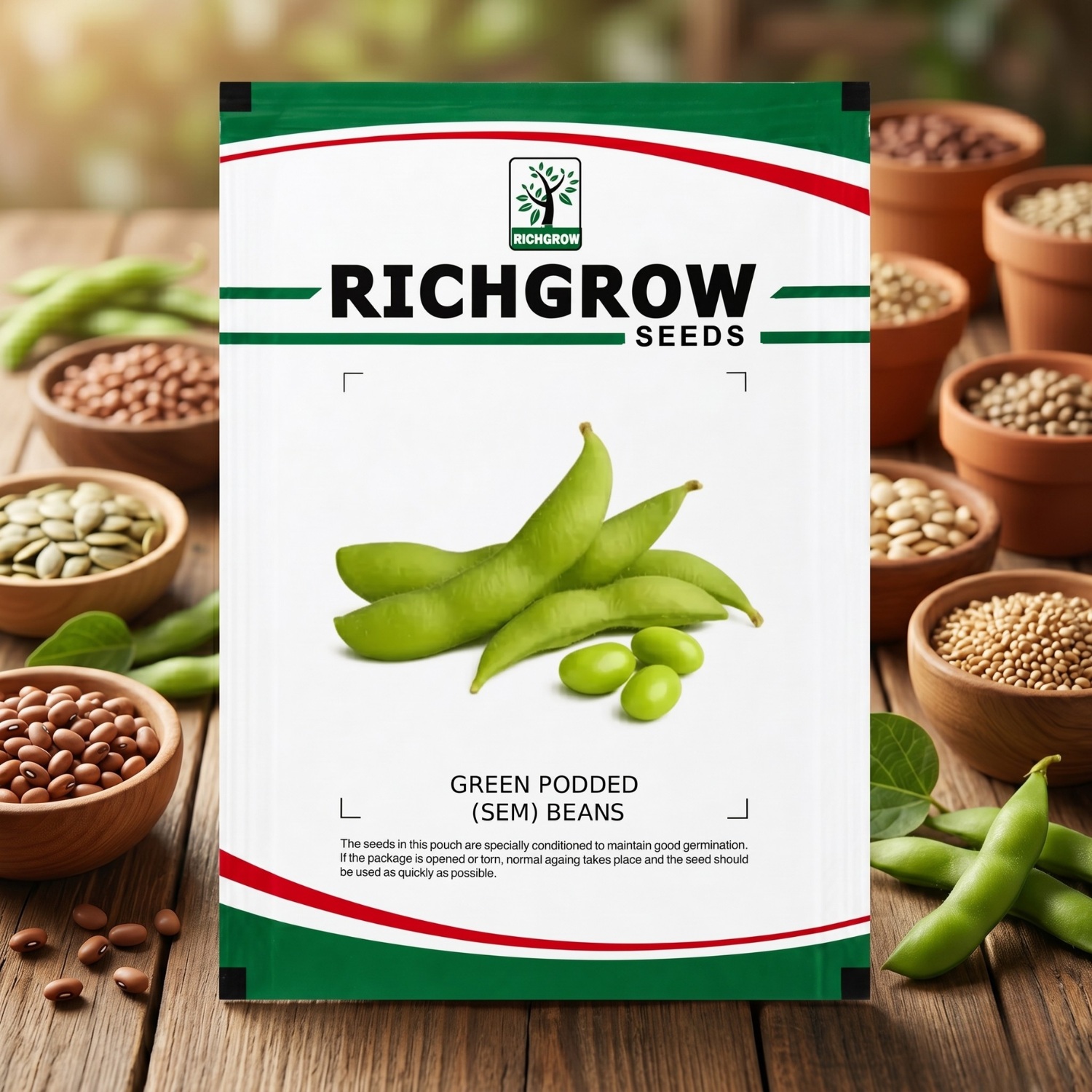 GREEN PODDED (SEM) BEANS