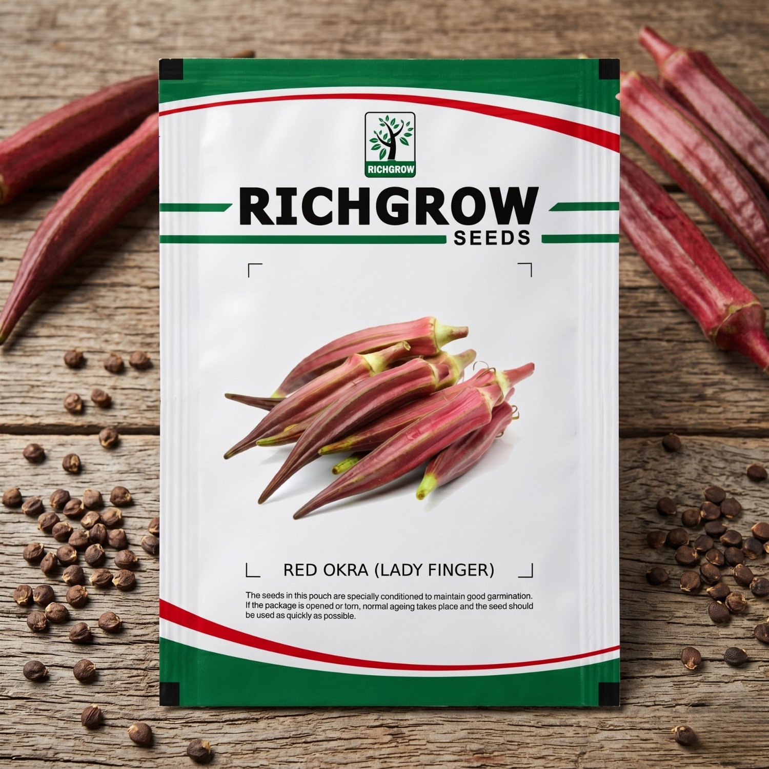 RED OKRA (LADY FINGER)